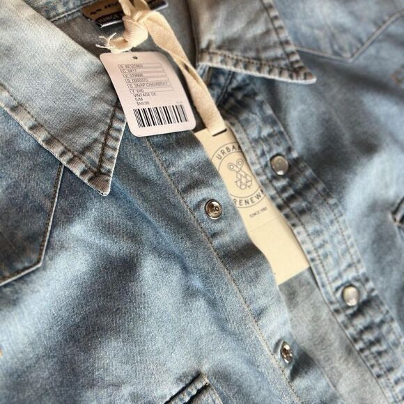 NWT Urban Outfitters Standard Western Men's Shirt S/M Snap-Button - Picture 3 of 8